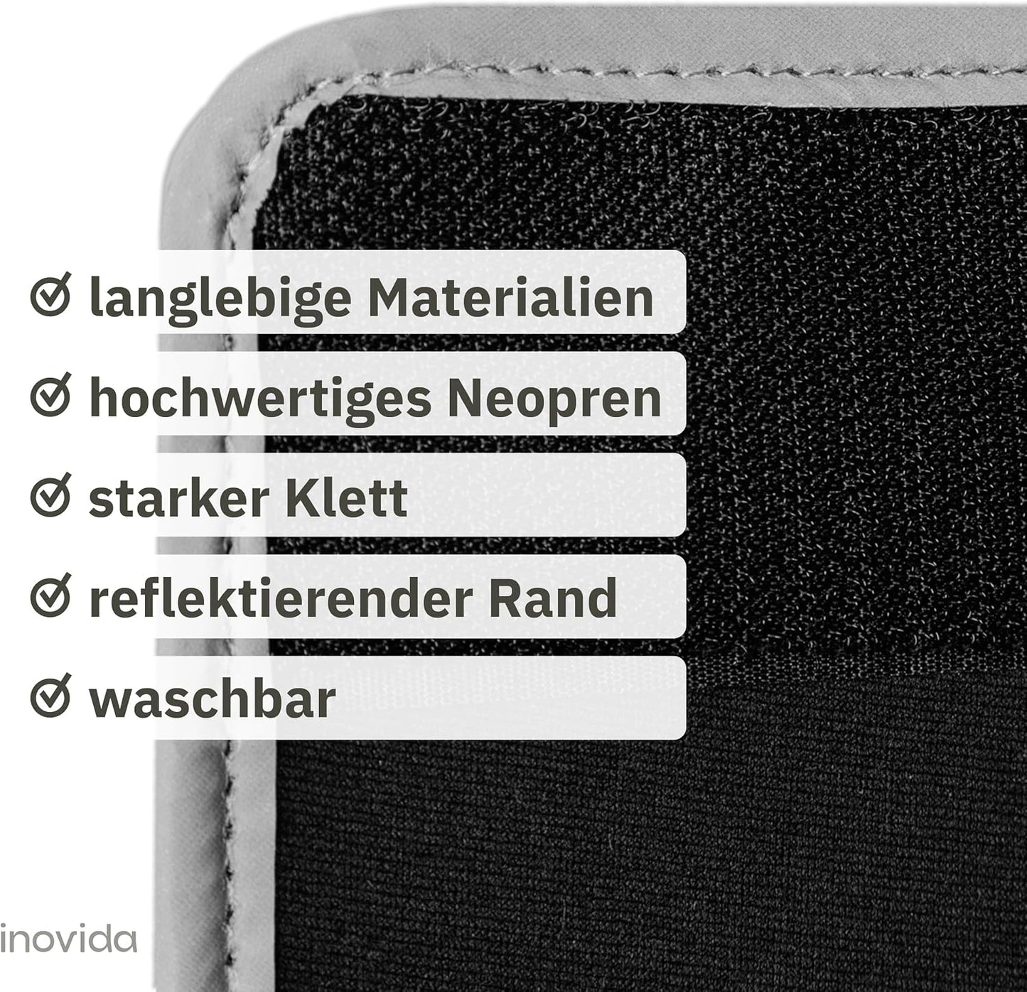 Bicycle Frame Protector with Reflectors: 2 x Frame Protection Bicycle in 18 x 12.5 cm with Velcro Made of Neoprene - Frame Protection Film Bicycle - Frame Protection Bicycle Carrier Accessories -