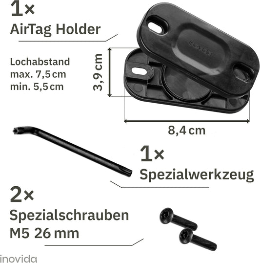 Apple AirTag holder for bicycle, GPS tracker for bottle holder, AirTag hiding place for theft protection