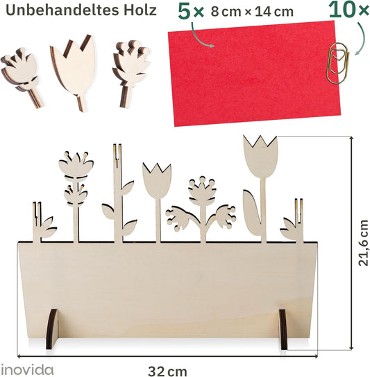 Money Gift Packaging: Wooden Flower Box as Money Gifts Packaging and Money Tree - Birthday Card Money Gifts for Birthday - Money Gift for Wedding and Christmas