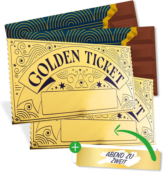 5sets Golden Ticket Voucher: Scratch Card to Fill Yourself - Scratch Cards Make Yourself - Golden Scratch Card - Golden Ticket Voucher Card - Personalised Gifts